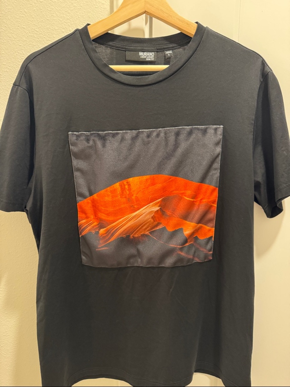 Murano Men’s Black T-Shirt Landscape Graphic